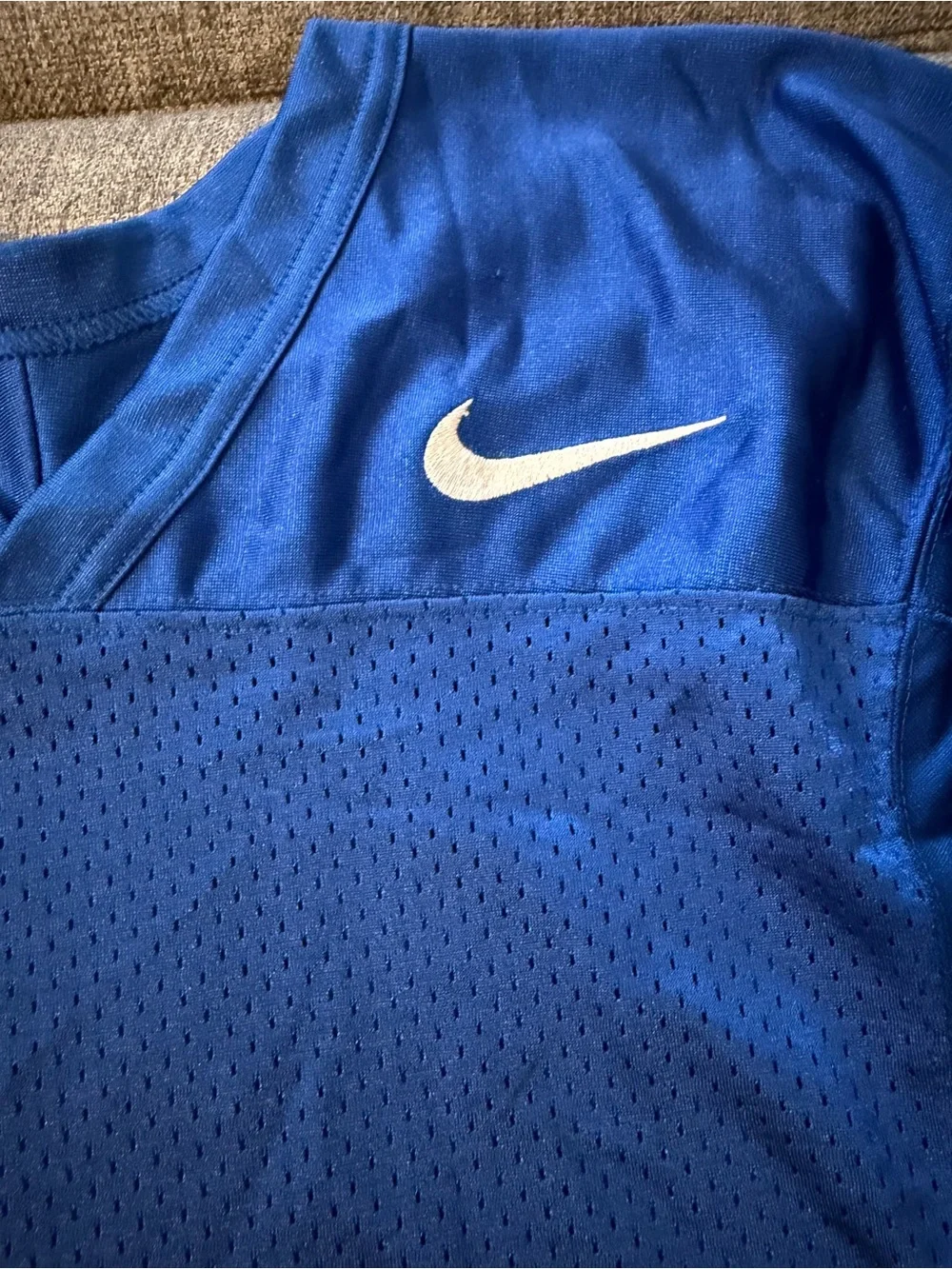 Nike Youth Large (12-13yr) Royal Blue Athletic Practice Jersey with White Swoosh